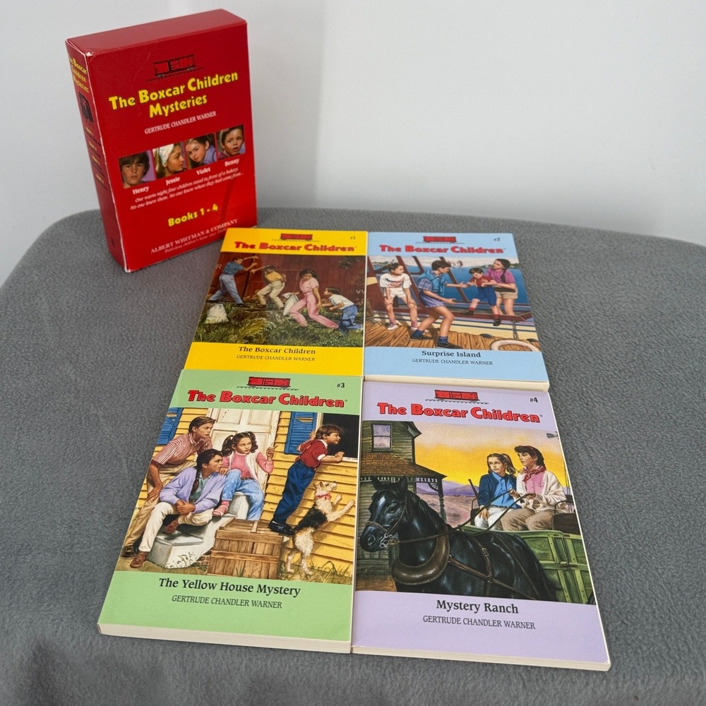 The Boxcar Children Mysteries Books 1-4 Box Set Gertrude Chandler Warner PB